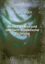 Reinke de Vos und satirisch-didaktische Dichtung - Eugen Wolff