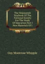 The Nineteenth Yearbook Of The National Society For The Study Of Education Part I New Materials Of I - Guy Montrose Whipple