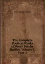 The Complete Poetical Works of Percy Bysshe Shelley, Volume 1, Part 2 - Shelley Percy Bysshe