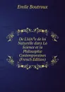 De L.IdA.e de loi Naturelle dans La Science et la Philosophie Contemporaines (French Edition) - Emile Boutroux