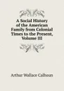 A Social History of the American Family from Colonial Times to the Present, Volume III - Arthur Wallace Calhoun