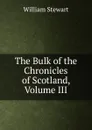 The Bulk of the Chronicles of Scotland, Volume III - William Stewart