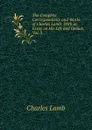 The Complete Correspondence and Works of Charles Lamb: With an Essay on His Life and Genius, Vol. 3 - Lamb Charles