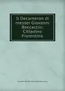 Il Decameron di messer Giovanni Boccaccio: Cittadino Fiorentino - Giovanni Battista Baldelli Bo Boccaccio