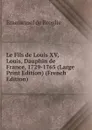 Le Fils de Louis XV, Louis, Dauphin de France, 1729-1765 (Large Print Edition) (French Edition) - Emmanuel de Broglie