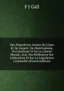 Des Dispoitions Innees De L.ame Et De L.esprit: Du Materialisme, Du Fatalisme Et De La Liberte Morale, Avec Des Reflexions Sur L.education Et Sur La Legislation Criminelle (French Edition) - F J Gall