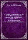 A Candid Examination of the Mutual Claims of Great-Britain, and the Colonies: With a Plan of Accommodation On Constitutional Principles - Joseph Galloway