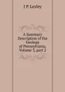 A Summary Description of the Geology of Pennsylvania, Volume 3,.part 2 - J P. Lesley