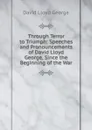 Through Terror to Triumph: Speeches and Pronouncements of David Lloyd George, Since the Beginning of the War - David Lloyd George