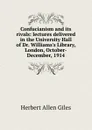 Confucianism and its rivals: lectures delivered in the University Hall of Dr. Williams.s Library, London, October-December, 1914 - Giles Herbert Allen