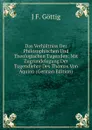 Das Verhaltniss Der Philosophischen Und Theologischen Tugenden: Mit Zugrundelegung Der Tugendlehre Des Thomas Von Aquino (German Edition) - J.F. Göttig