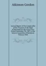 Annual Report of the Comptroller of the Treasury of the State of Maryland for the Fiscal Year Ended September 30, 1907 to the General Assembly of Maryland. Volume 1908 - Atkinson Gordon