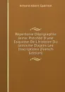 Repertoire D.epigraphie Jaina: Precede D.une Esquisse De L.histoire Du Jainisme D.apres Les Inscriptions (French Edition) - Armand Albert Guérinot