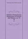 Bulletin (Pennsylvania Department of Forests and Waters), no. 35. 35 - Pennsylvania. Dept. of forests and waters