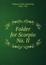 Folder for Scorpio No. II - John Armstrong Chaloner