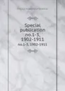 Special publication. no.1-3, 1902-1911 - Chicago Academy of Sciences