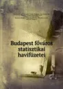 Budapest fovaros statisztikai havifuzetei - Hungary Központi Statisztikai Hivatal. Budapest Városi Igazgatóság