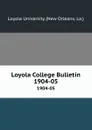Loyola College Bulletin. 1904-05 - New Orleans