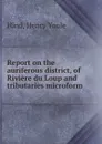 Report on the auriferous district, of Riviere du Loup and tributaries microform - Henry Youle Hind