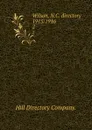 Wilson, N.C. directory 1915/1916. 2 - Hill Directory