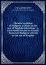 Christie.s edition of Hodgson.s Errors in the use of English microform : a class-book for use in schools : based on Hodgson.s Errors in the use of English - J. Douglas Christie