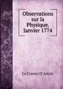 Observations sur la Physique. Janvier 1774 - Le Comte d'Artois