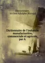 Dictionnaire de l.industrie manufacturiere, commerciale et agricole, par A . - Jérome Adolphe Blanqui Dictionnaire