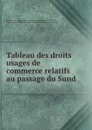 Tableau des droits . usages de commerce relatifs au passage du Sund - Marien y Arróspide