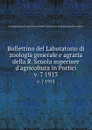 Bollettino del Laboratorio di zoologia generale e agraria della R. Scuola superiore d.agricoltura in Portici. v. 7 1913 - 