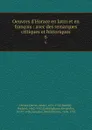 Oeuvres d.Horace en latin et en francois : avec des remarques critiques et historiques. 6 - Dacier Horace