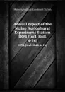 Annual report of the Maine Agricultural Experiment Station. 1894 (incl. Bull. 6-16) - Maine Agricultural Experiment Station