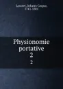 Physionomie portative. 2 - Johann Caspar Lavater