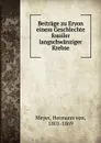 Beitrage zu Eryon einem Geschlechte fossiler langschwanziger Krebse - Hermann von Meyer