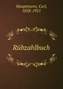 Rubzahlbuch - Carl Hauptmann