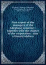 First report of the managers of the Allegheny cemetery : together with the charter of the corporation : also a funeral address - Wilson McCandless