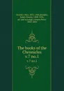 The books of the Chronicles. v.7 no.1 - Otto Zöckler