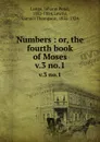 Numbers : or, the fourth book of Moses. v.3 no.1 - Johann Peter Lange