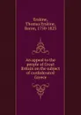 An appeal to the people of Great Britain on the subject of confederated Greece - Thomas Erskine Erskine