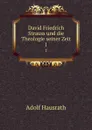 David Friedrich Strauss und die Theologie seiner Zeit. 1 - Adolf Hausrath