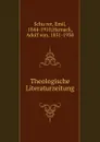 Theologische Literaturzeitung - Emil Schürer