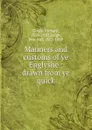 Manners and customs of ye Englyshe : drawn from ye quick - Richard Doyle