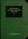 Dictionnaire classique d.histoire naturelle. 6 - M. Bory de Saint-Vincent