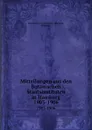 Mitteilungen aus den Botanischen Staatsinstituten in Hamburg. 1903-1906 - Hamburg