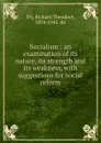 Socialism : an examination of its nature, its strength and its weakness, with suggestions for social reform - Richard Theodore Ely