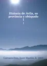 Historia de Avila, su provincia y obispado. 1 - Juan Martín Carramolino