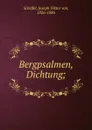 Bergpsalmen, Dichtung; - Joseph Viktor von Scheffel