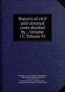 Reports of civil and criminal cases decided by ., Volume 13;.Volume 95 - Kentucky. Court of Appeals