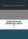 Jacobi Bernoulli, Basileensis, Opera. 2 - Jakob Bernoulli