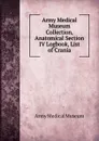 Army Medical Museum Collection, Anatomical Section IV Logbook, List of Crania - Army Medical Museum