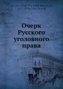 Очерк Русского уголовного права - В.В. Есипов